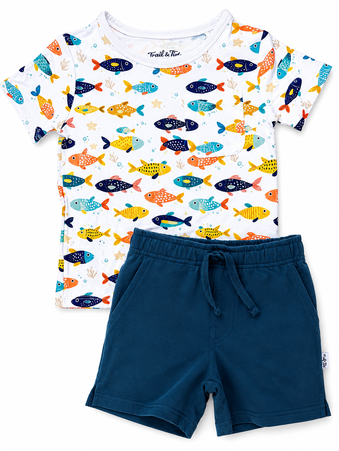 Tiny Tides Pocket Tee & Short Set