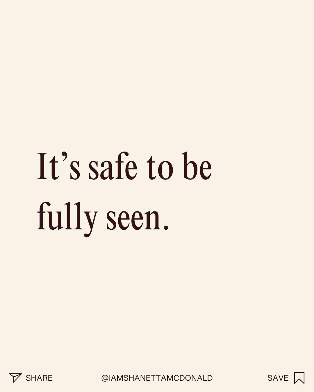 Confidence is built in how you stand by yourself.

Every time you speak your truth, you show your nervous system that it&rsquo;s safe to exist as you are.

Keep speaking up.
Keep showing up fully.