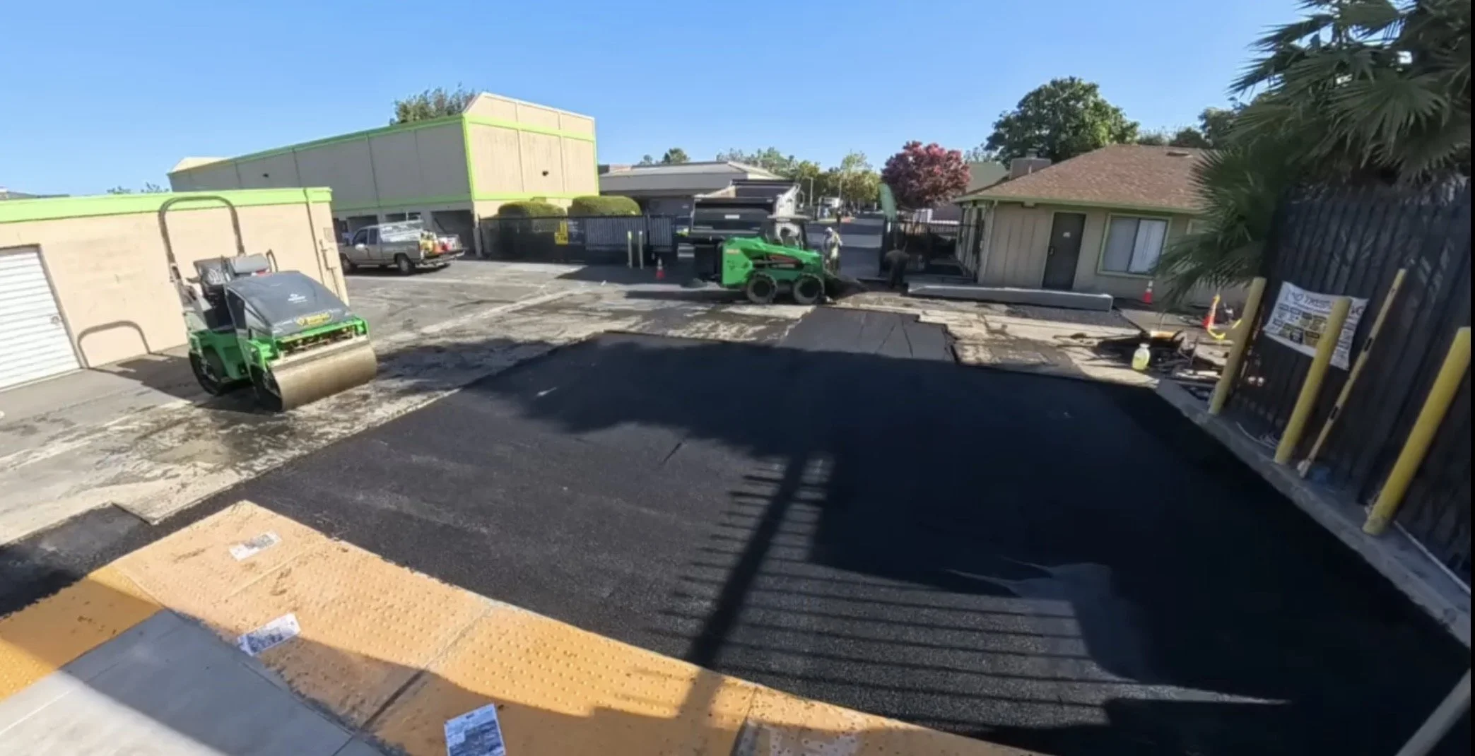 ommercial asphalt paving roller compactor and skid steer Bay Area — Precision Concrete Engineering Inc.