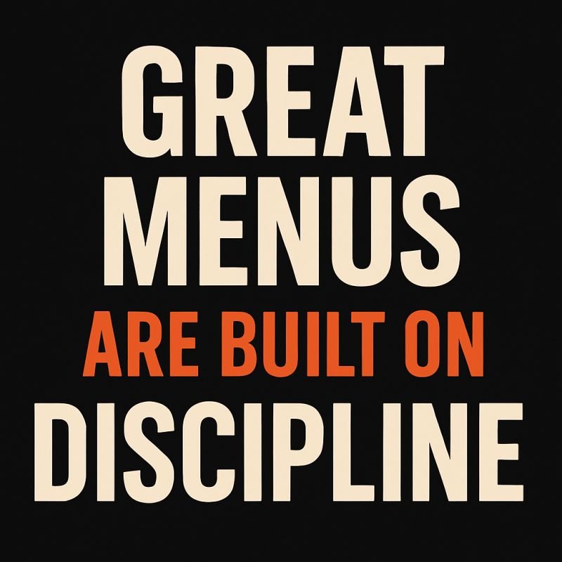 Why Menu Discipline Is Hard — and Why It’s Worth It