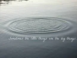 Why the Little Things Always Become the Big Things
