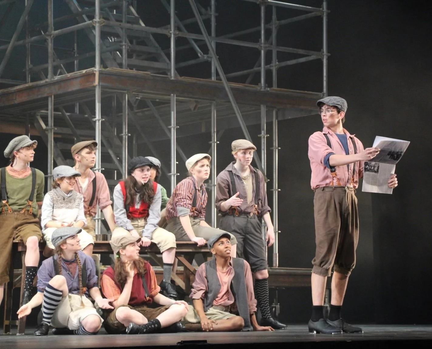 Alex as Race in Newsies