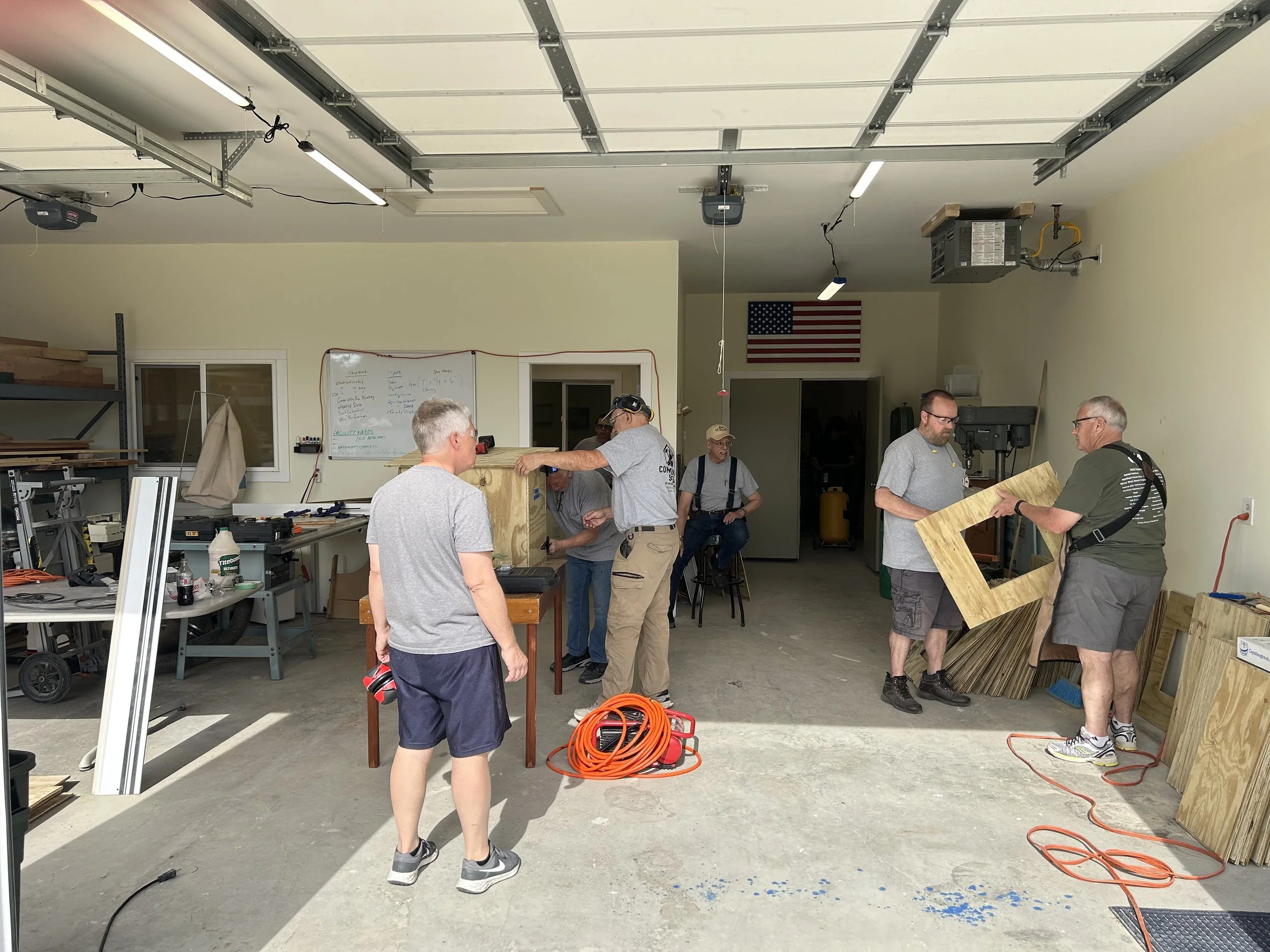 Group of woodworkers