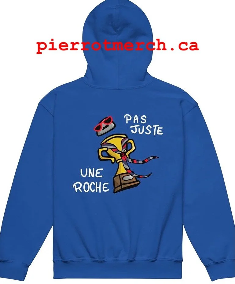 Version pour enfants du hoodie et du t-shirt est maintenant disponible sur pierrotmerch.ca 🪨🪨🪨