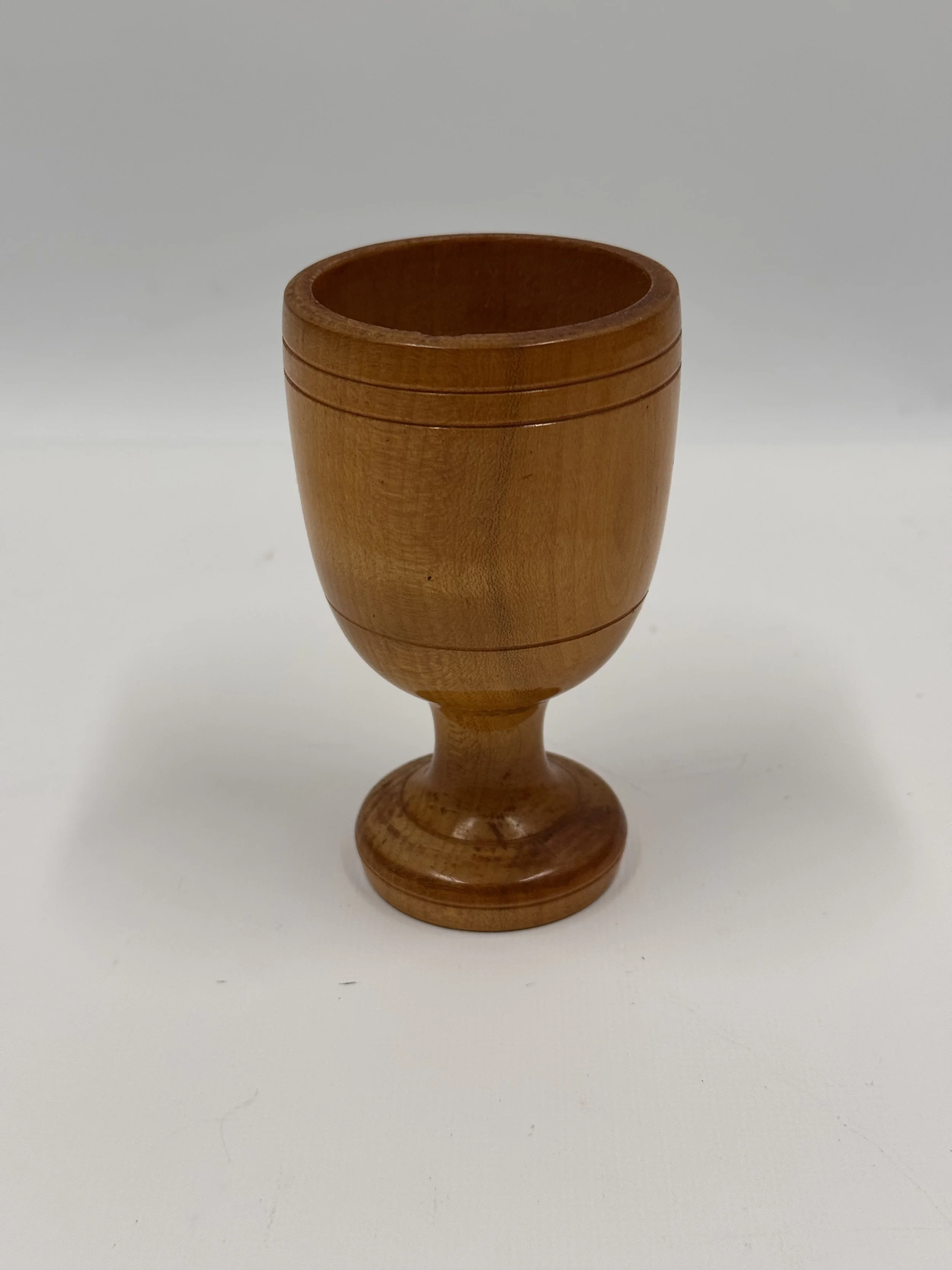 4.25" Hand Turned Wooden Goblet