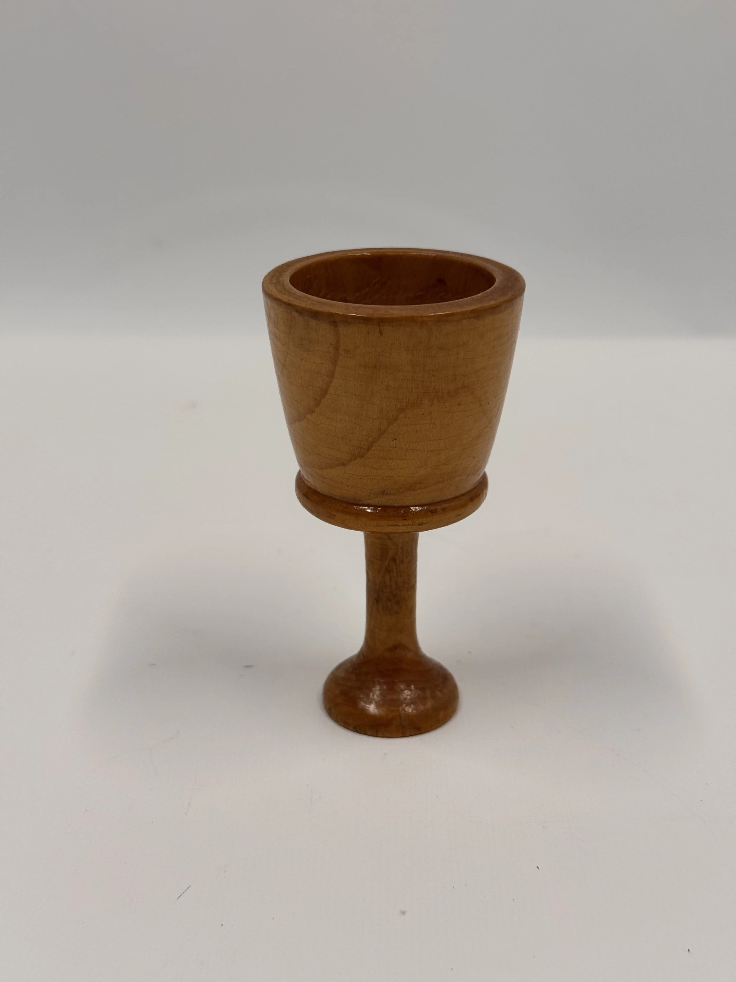3.75" Hand Turned Wooden Goblet