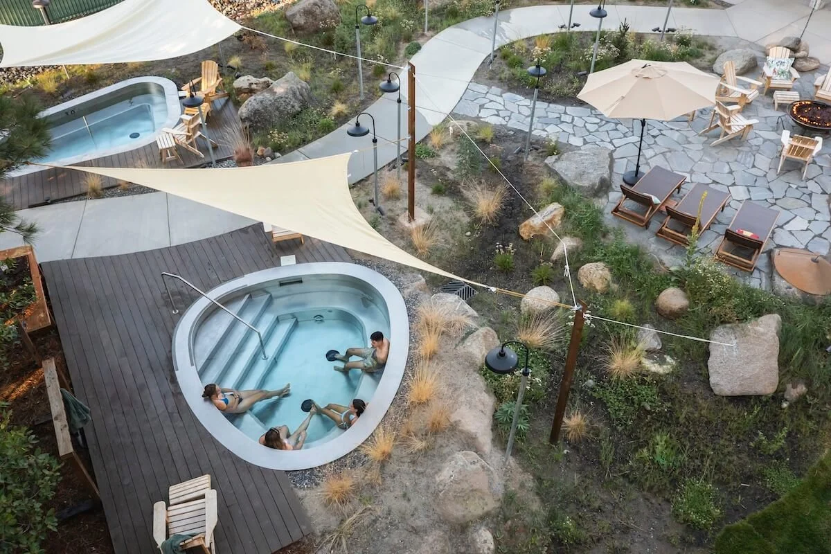 Overhead View Of the Hot Pools