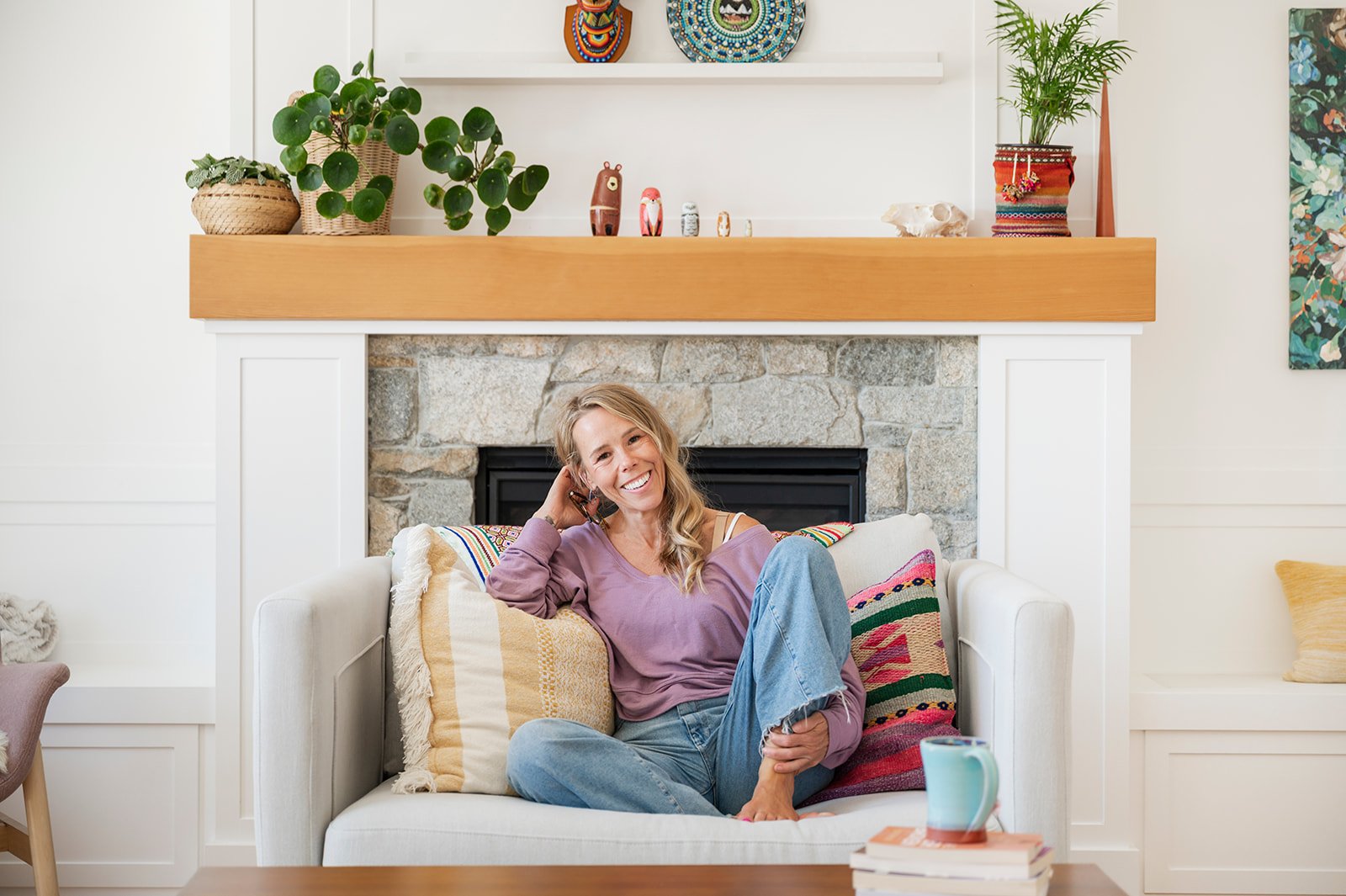 Deanna Smith RTC in her bright, comfortable office space in Departure Bay, BC