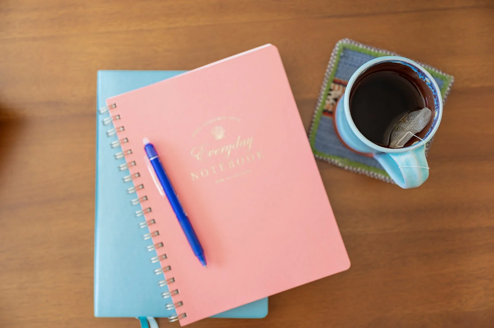 two therapy notebooks and a coffee being used in a nanaimo bc counselling session