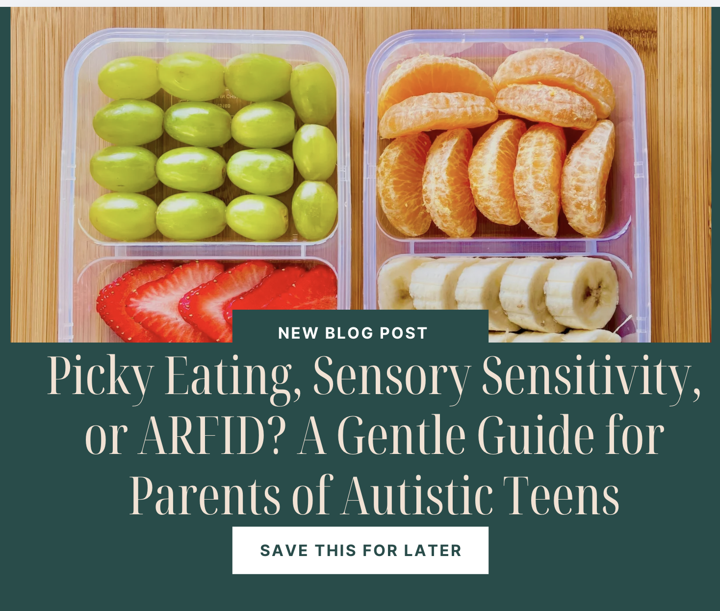 Picky Eating, Sensory Sensitivity, or ARFID? A Gentle Guide for Parents of Autistic Teens