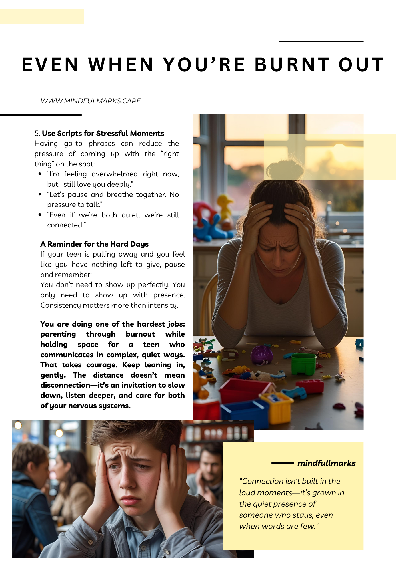 use scripts for stressful moments