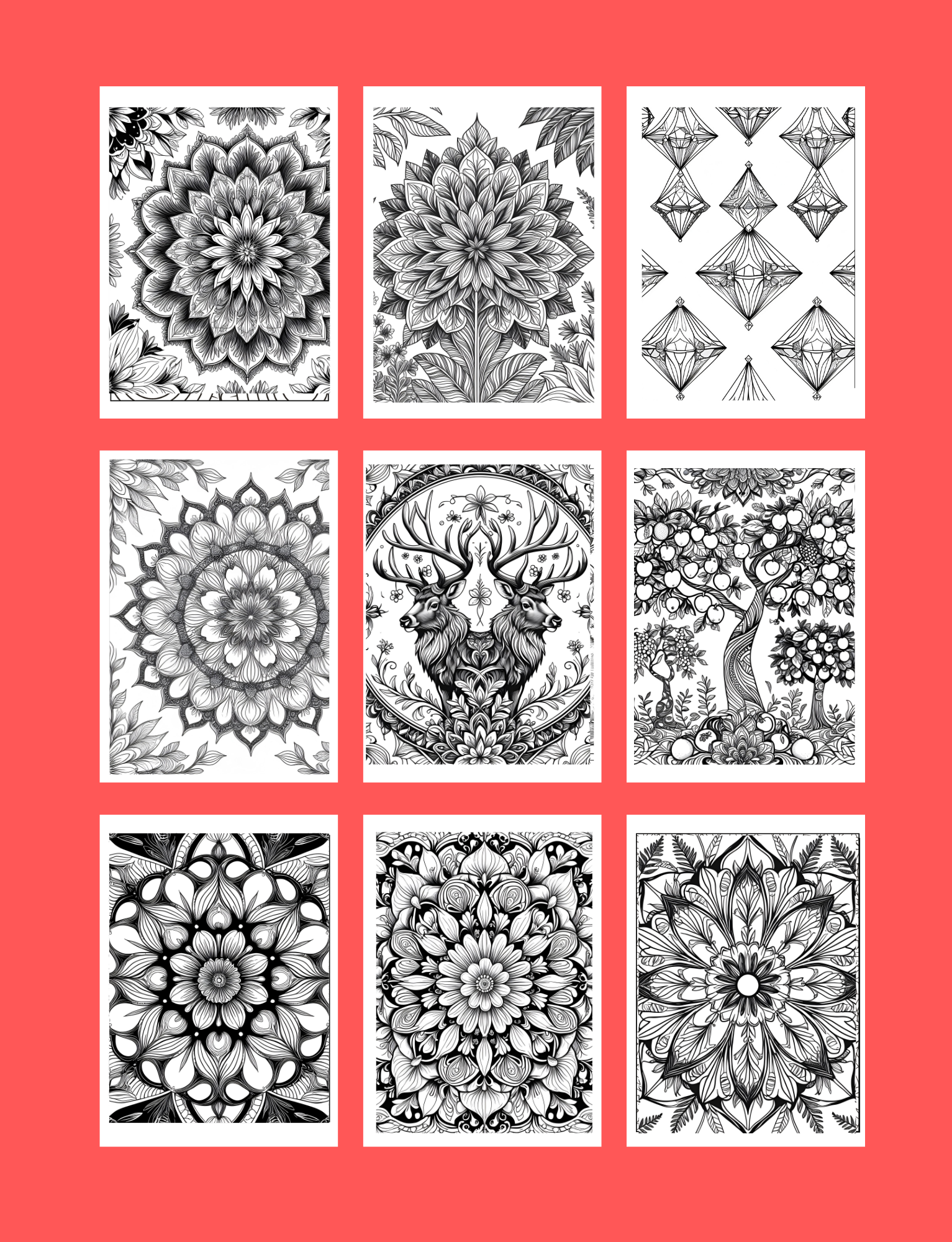 Peaceful Patterns: Relaxing Pattern Coloring Book for Stress Relief