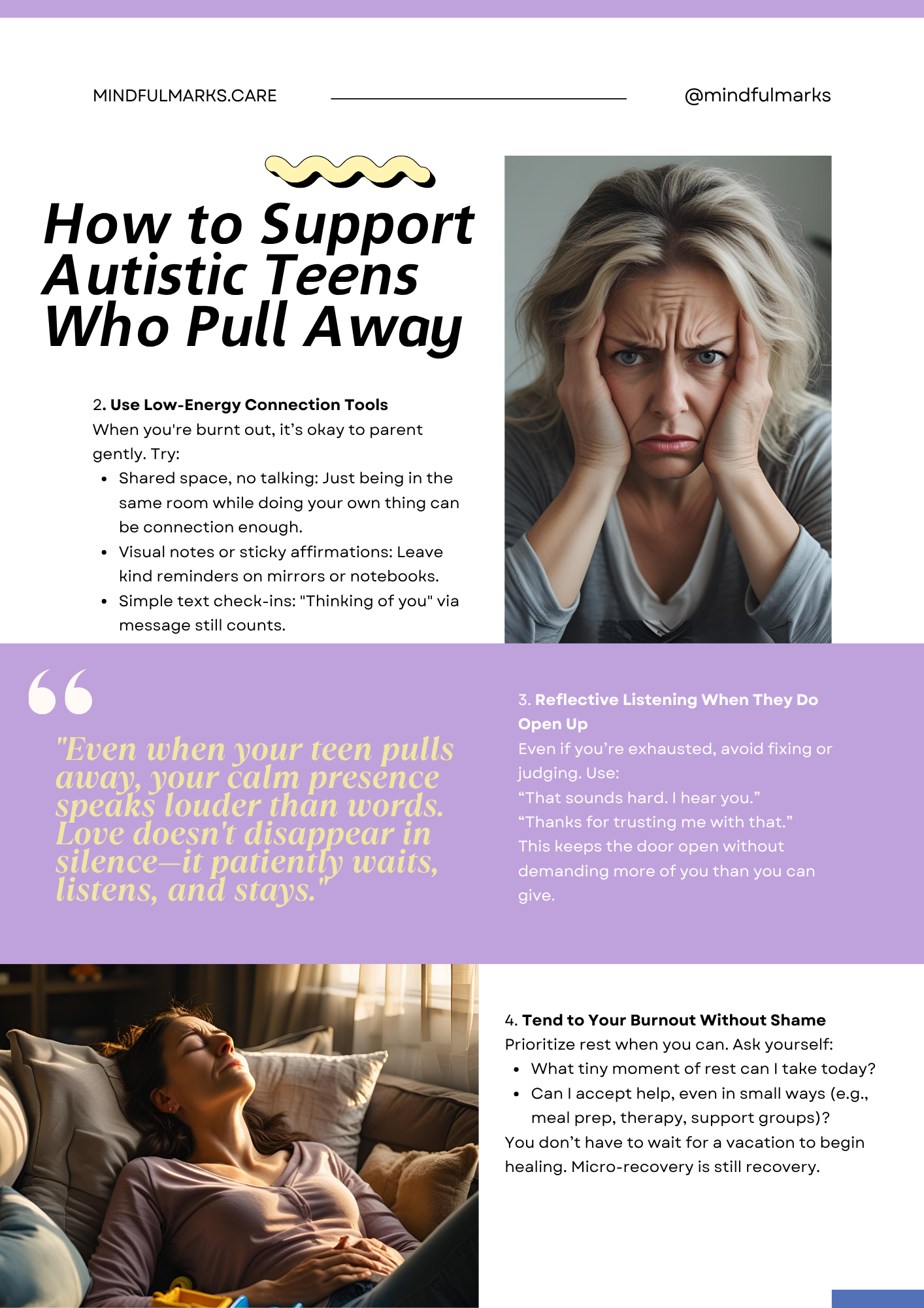 Tend to your burnout without shame in autistic preteens