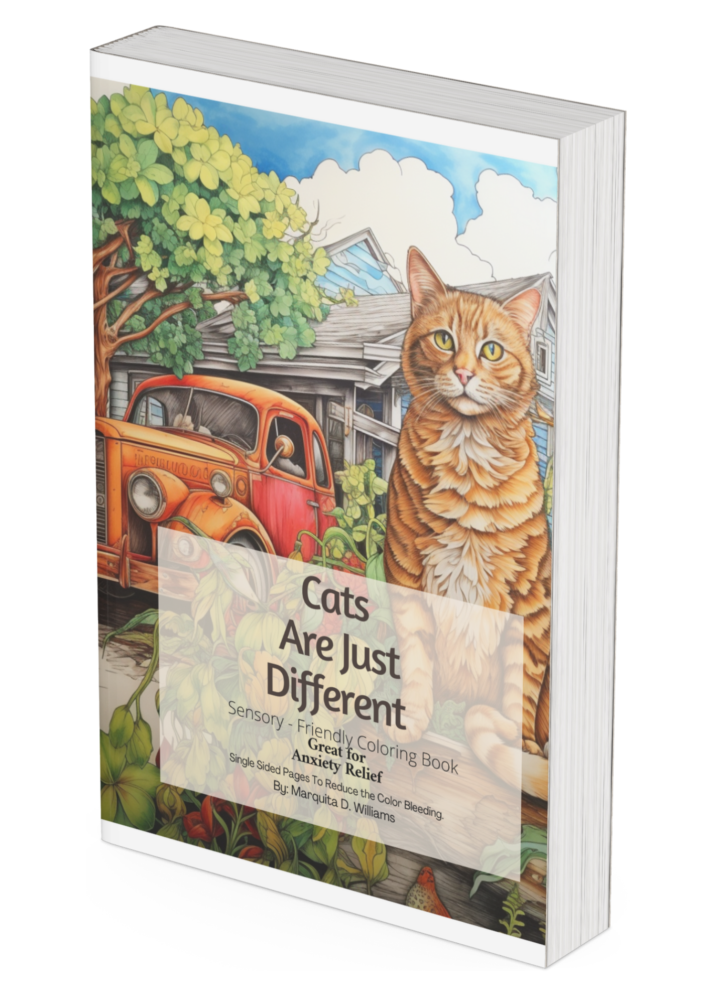 Cats Are Just Different: Unique Cat Coloring Book for Cat Lovers