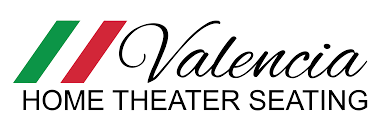 Valencia Home Theater Seating logo with an Italian flag motif