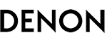 Denon logo in black text on a white background