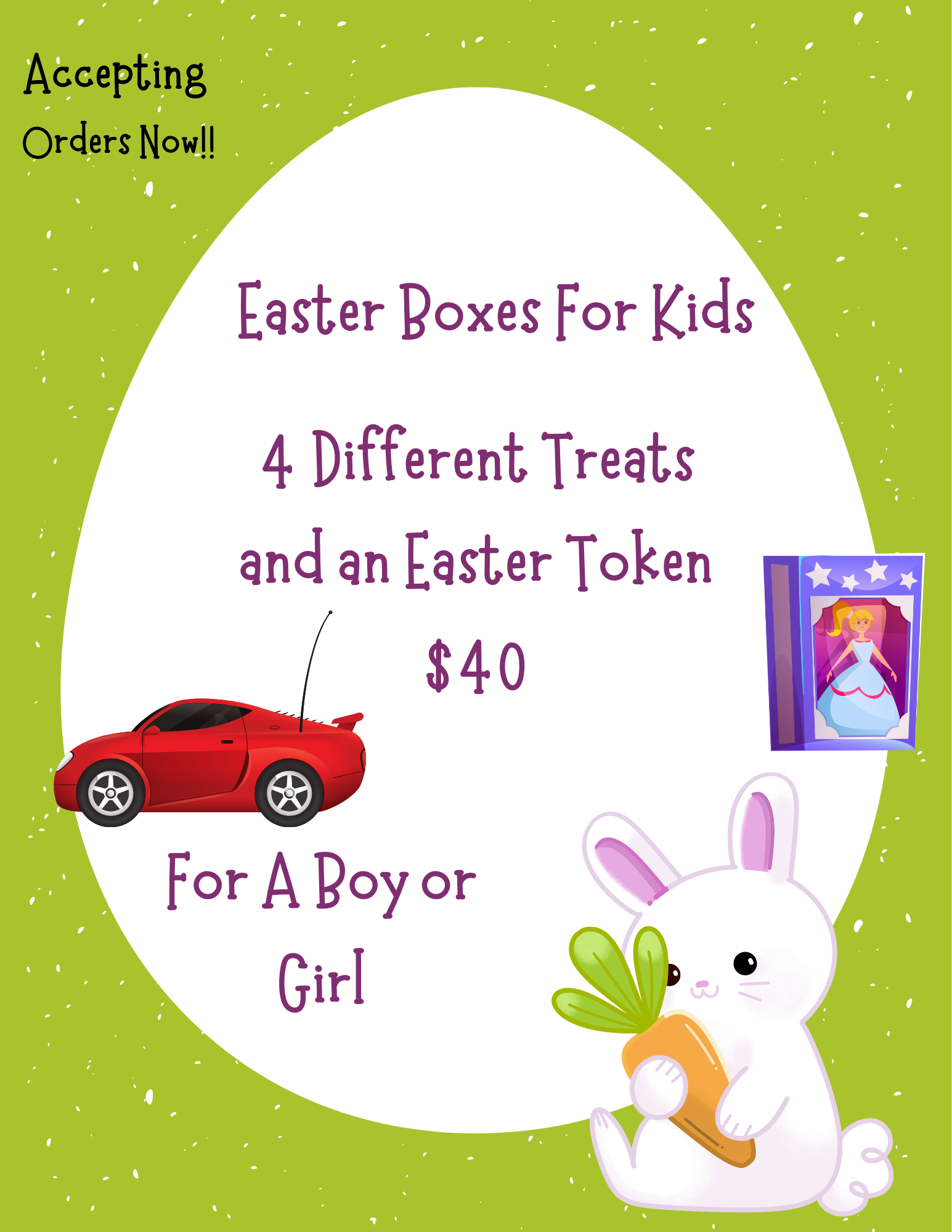 Pastel Purple Cute Illustrated Easter Bunny Letter.png