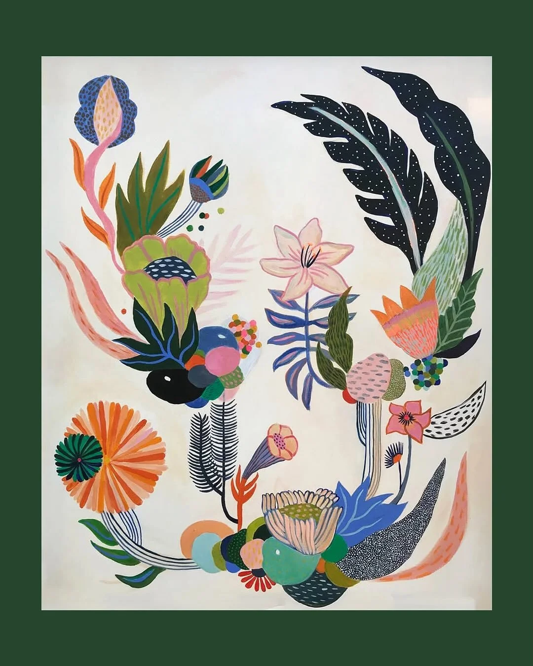 A commissioned painting from a while back. Some of my art similar to this is available as prints at @fy.shop 🙌🌸