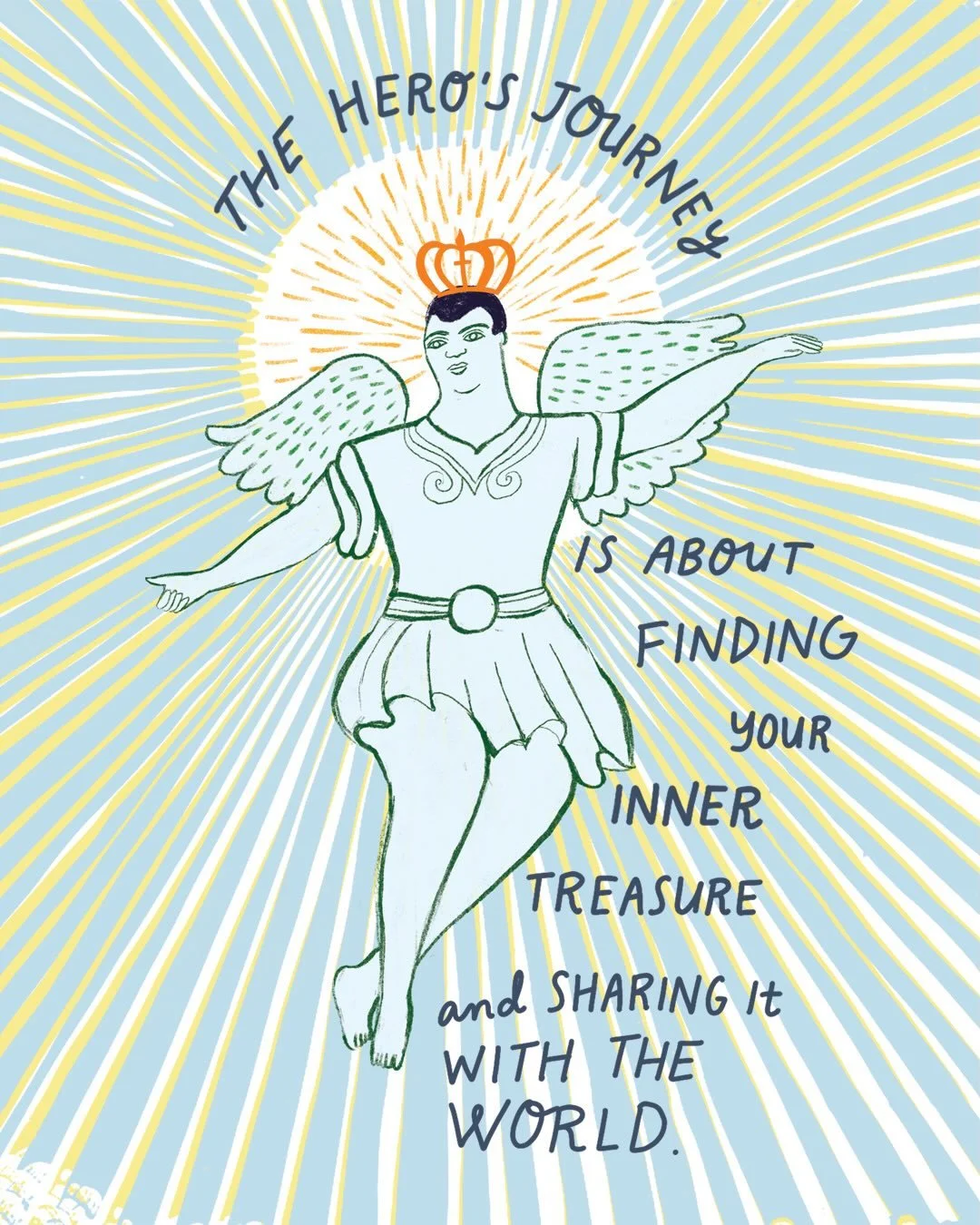 Your Life Is a Hero&rsquo;s Journey!&nbsp;Is an illustrated guide to facing life&rsquo;s challenges. 
Your life&nbsp;not&nbsp;a problem to solve, it&rsquo;s an adventure to live! 

The hero&rsquo;s journey is a timeless story pattern found across cul