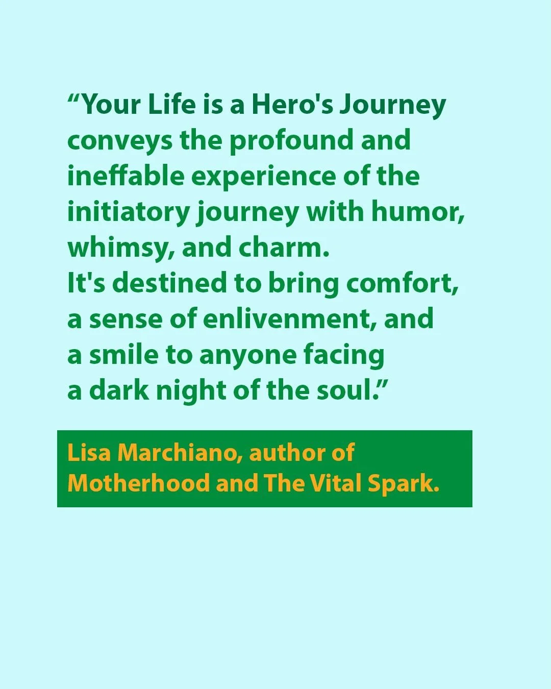 It&rsquo;s such an honor to have my book endorsed by Lisa Marchiano. Lisa is a Jungian analyst whose work I discovered years ago through the podcast she co-hosts,&nbsp;This Jungian Life. I also read her life-changing book,&nbsp;Motherhood: Finding an