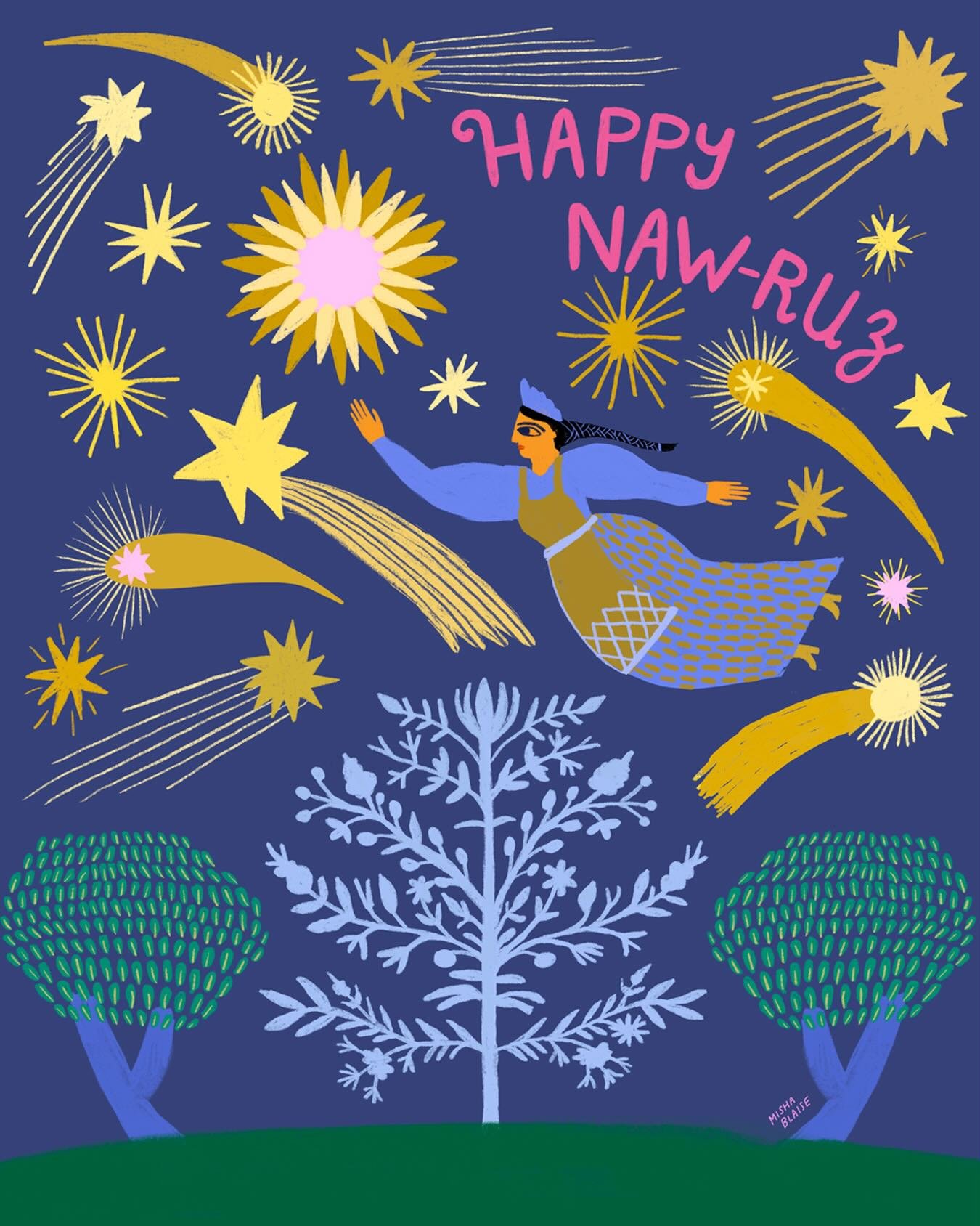 Happy Naw Ruz! I designed this image with Slavic vibes.🔥

Naw-Ruz is the Persian New Year and is based on the Northern Hemisphere spring equinox. The roots of Naw-Ruz lie in Zoroastrianism and it remains a holy day for Zoroastrians, as well as Baha&