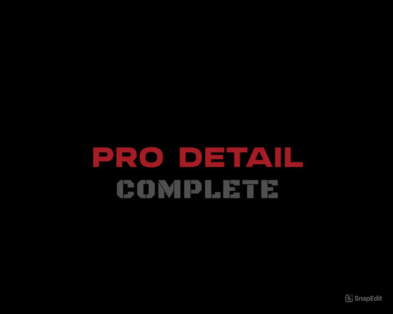 Pro Detail Complete