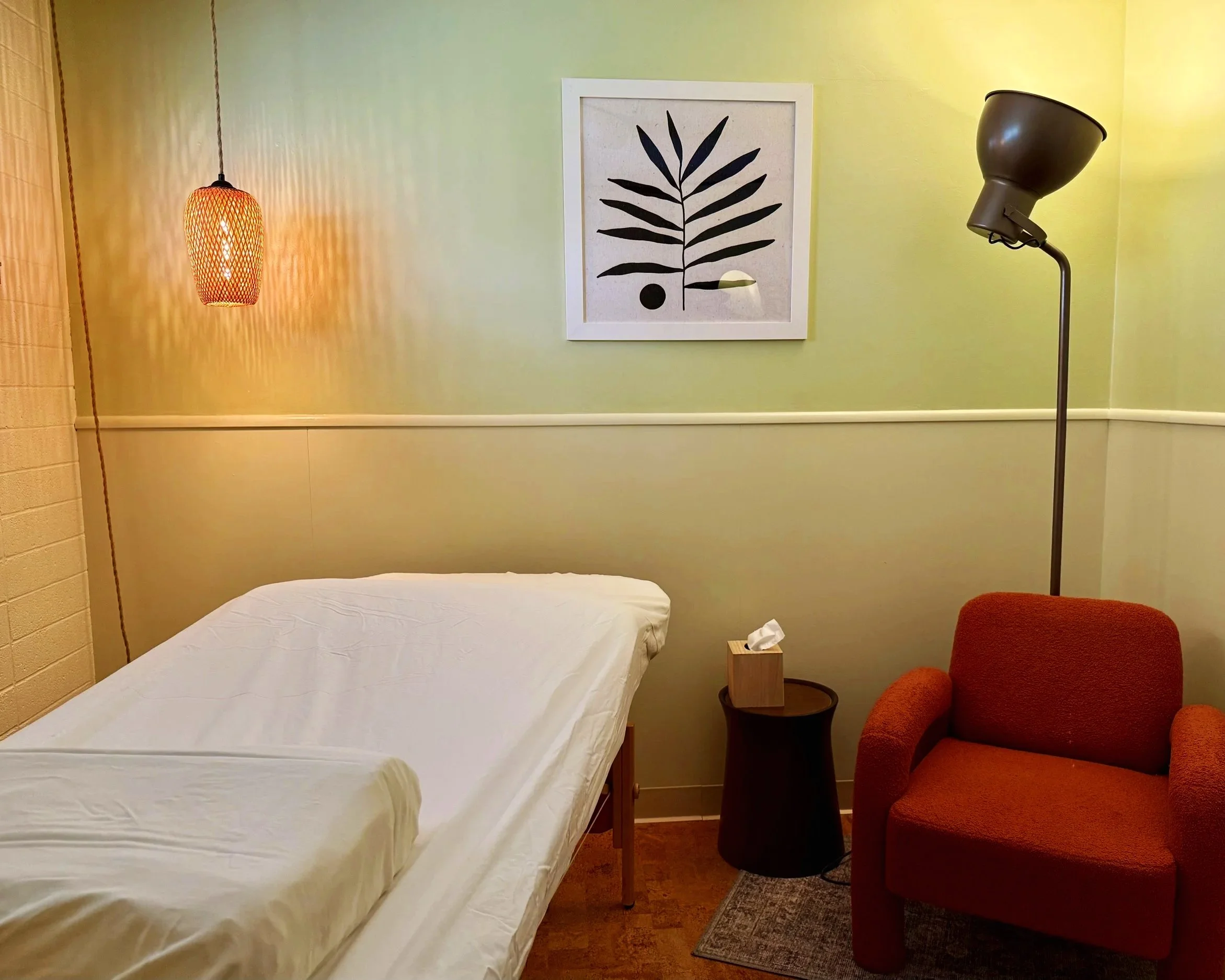 Acupuncture treatment room at True Nature Wellness in Sebastopol