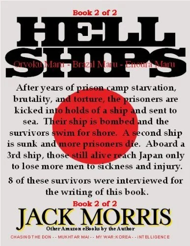 Cover of the book "Hell Subjects" by Jack Morris, with highlighted red text about prisoners and ships, and mentions it is book 2 of 2 in a series.
