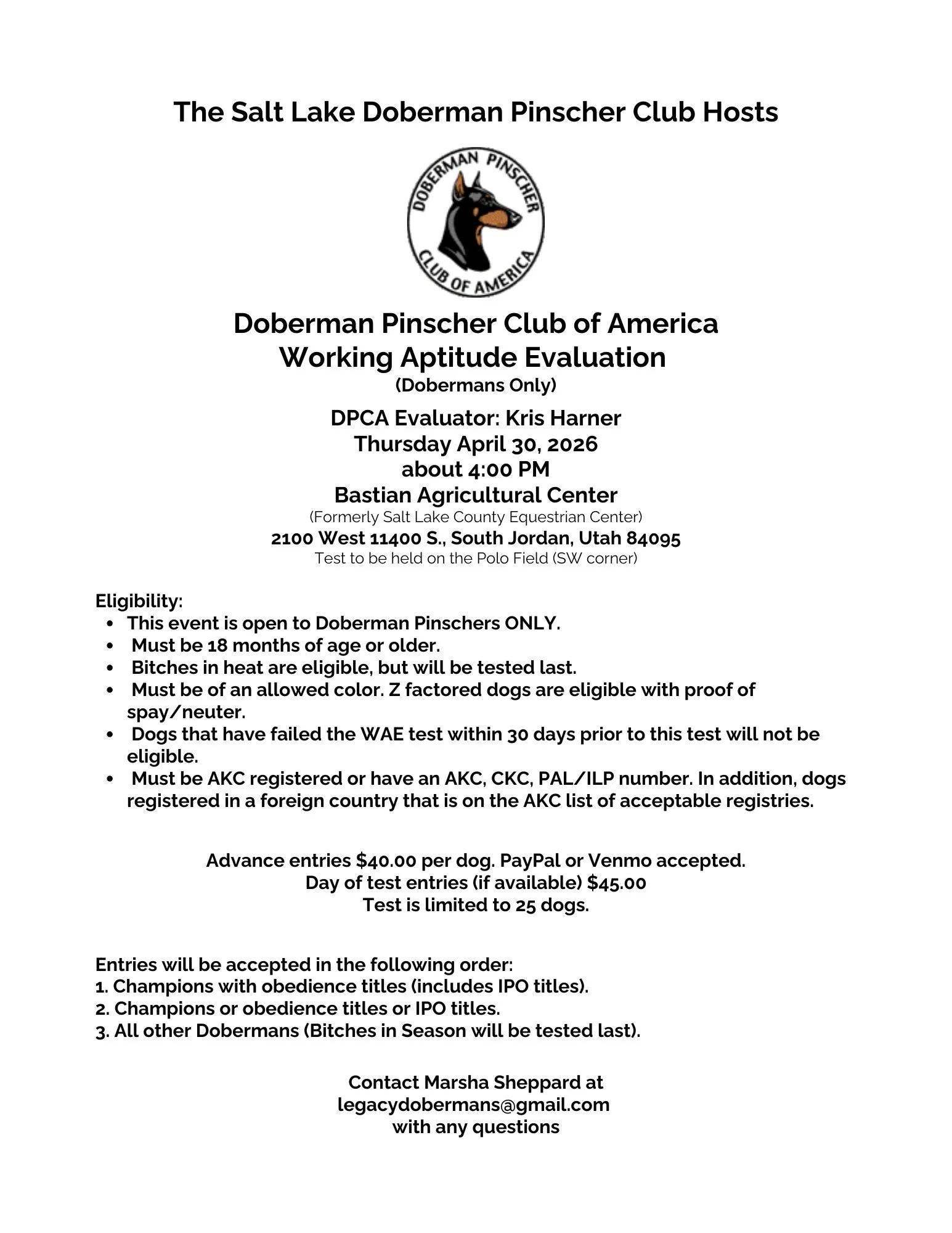 Working Apptitude Evaluation