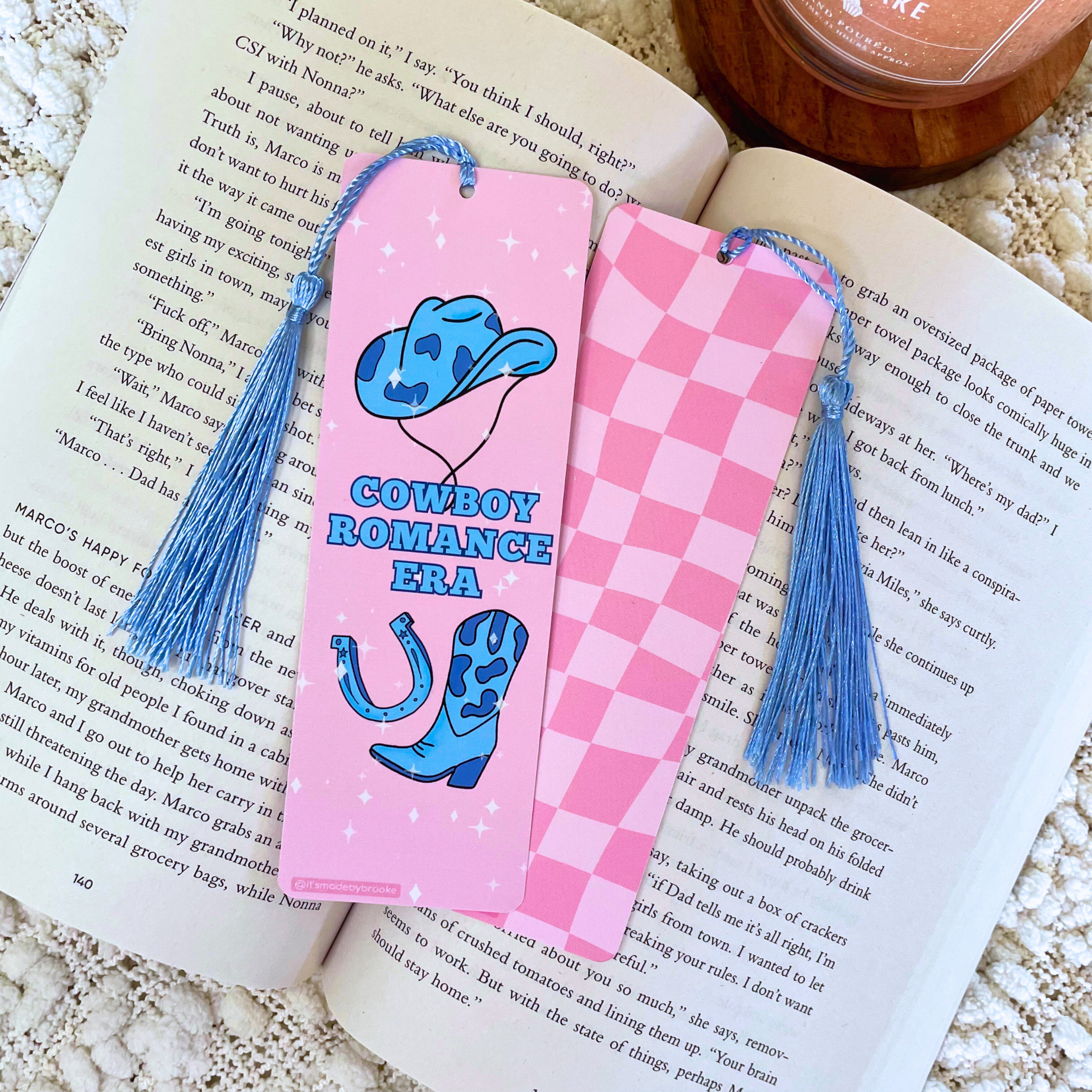 Cowboy Romance Pink | BOOKMARK
