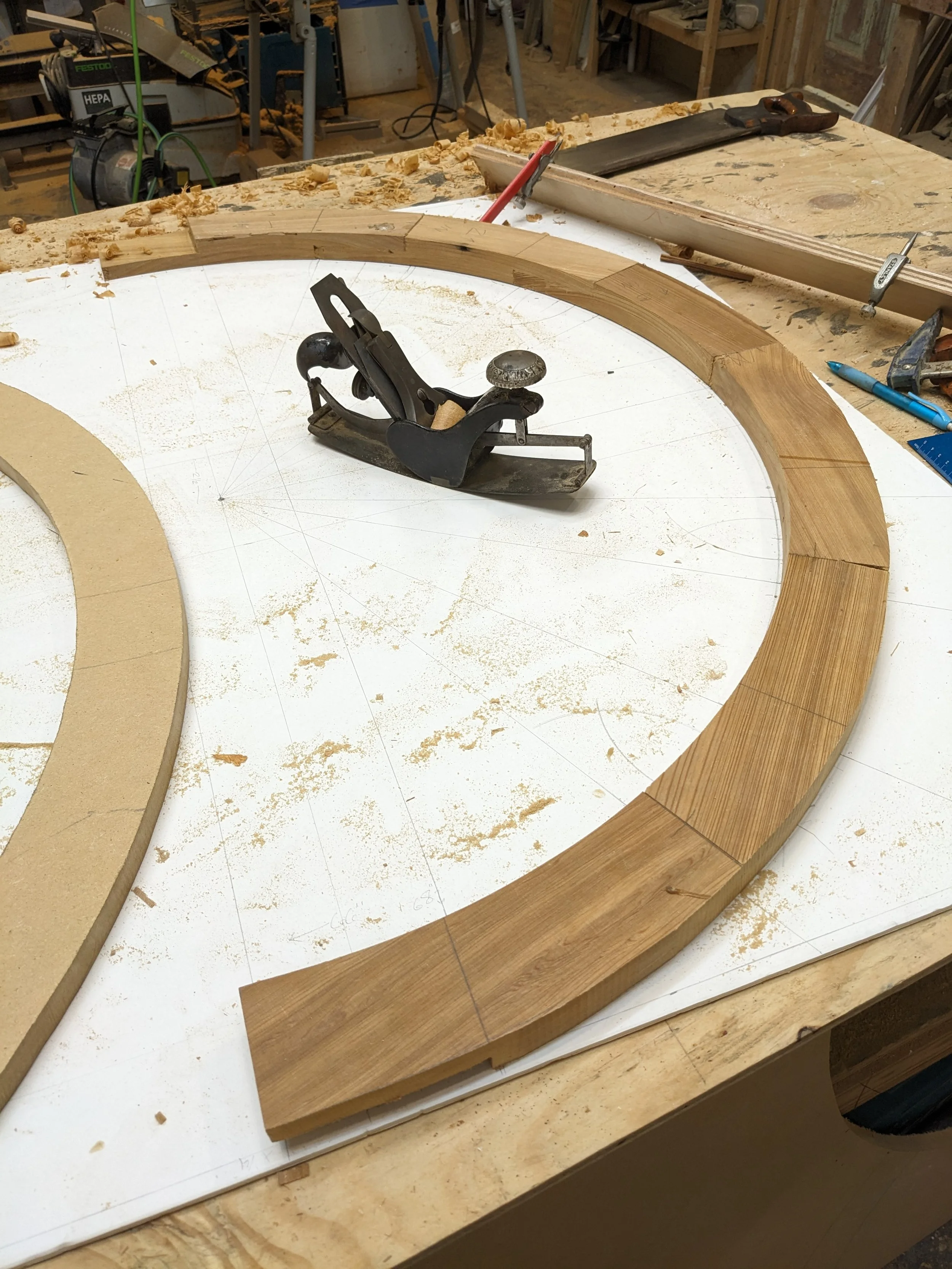 Arch top door fabrication