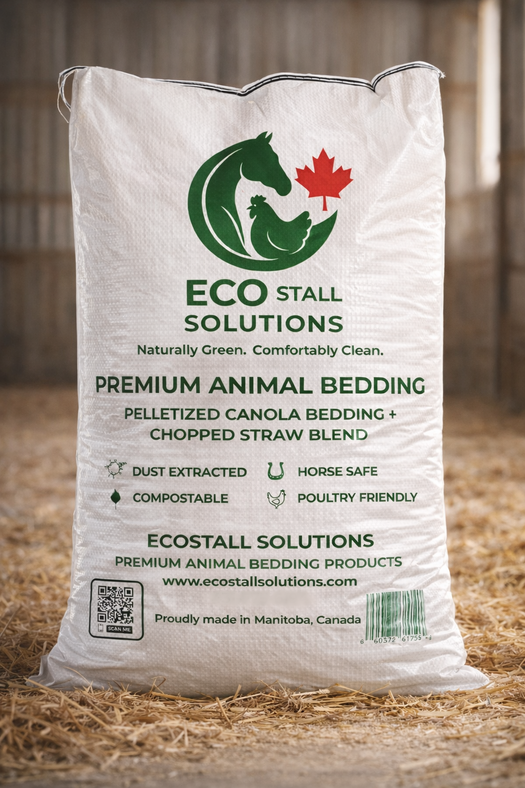 ECOStall Solutions Premium Blended Canola Animal Bedding