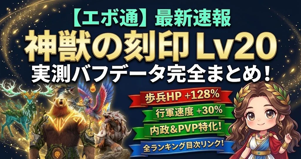神獣の刻印Lv20完全データ