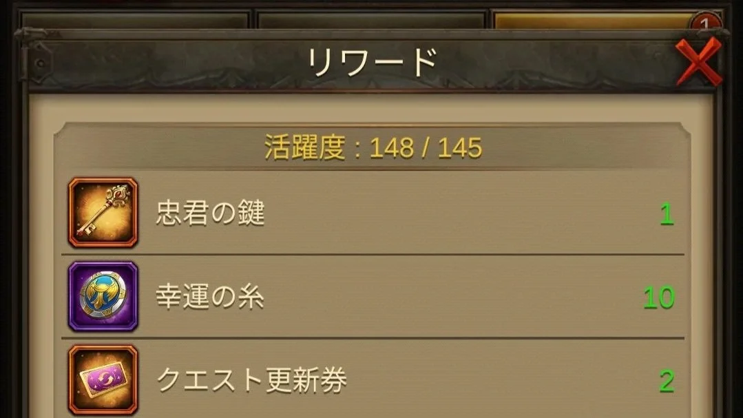 毎日の活躍度