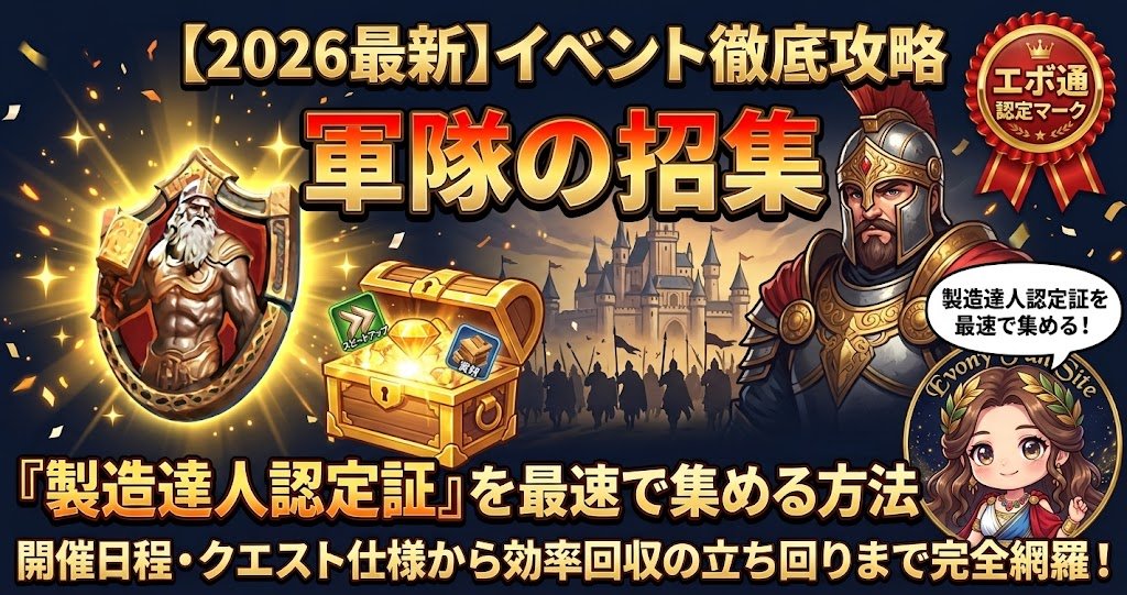 軍隊の招集 完全攻略ガイド