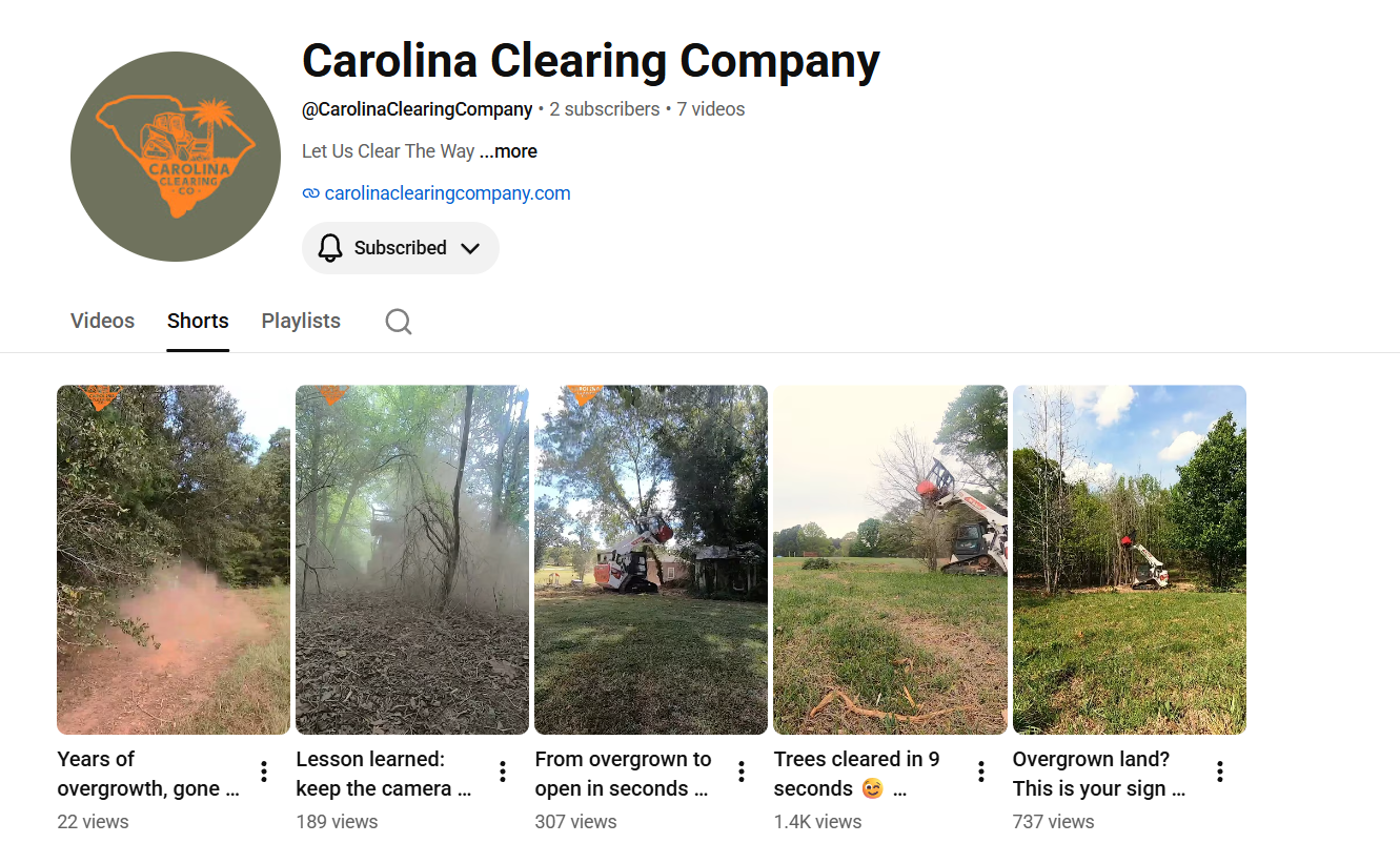 CAROLINA CLEARING COMPANY IS NOW ON YOUTUBE!