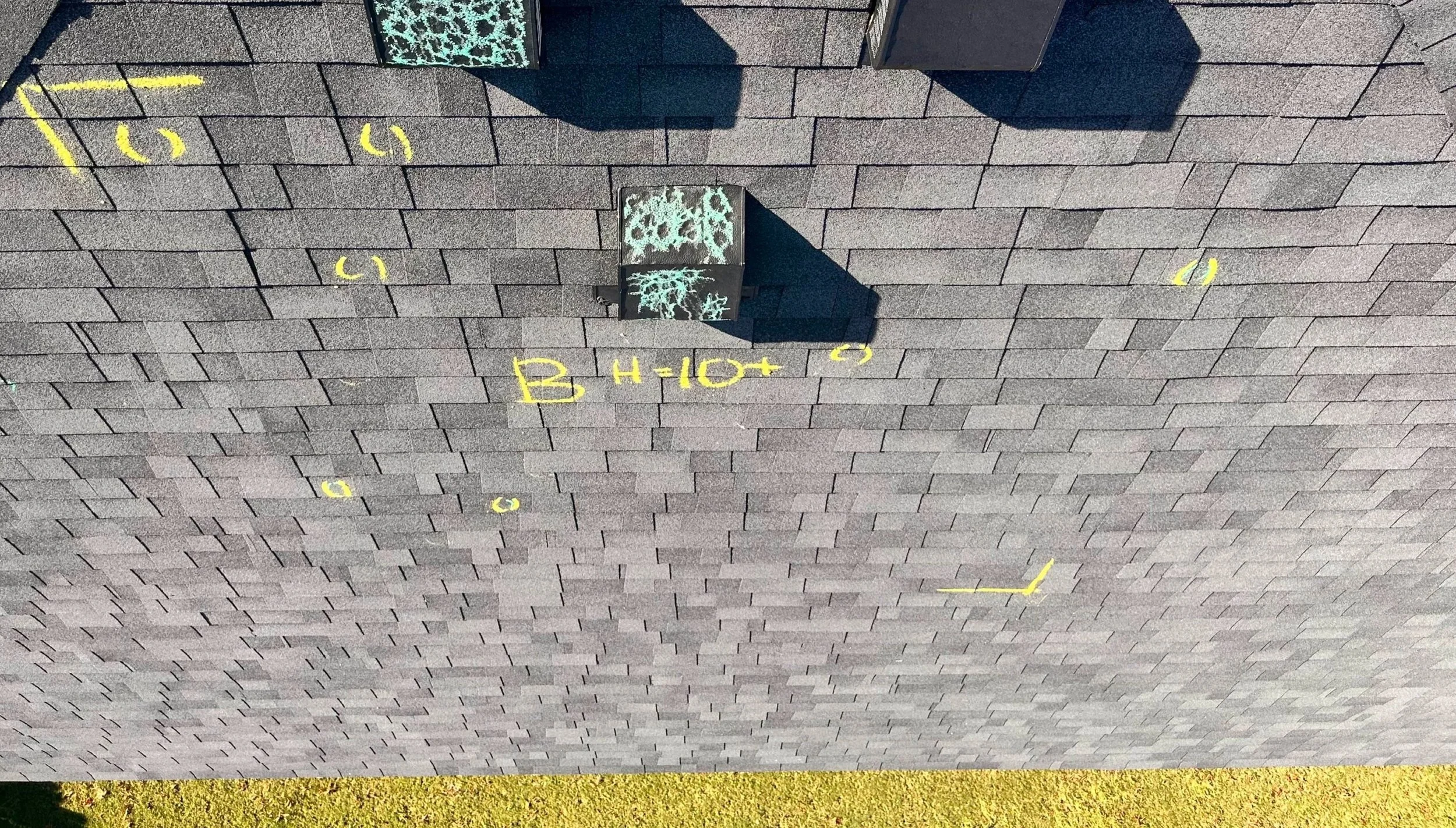 Test Square w/ Hail Strikes