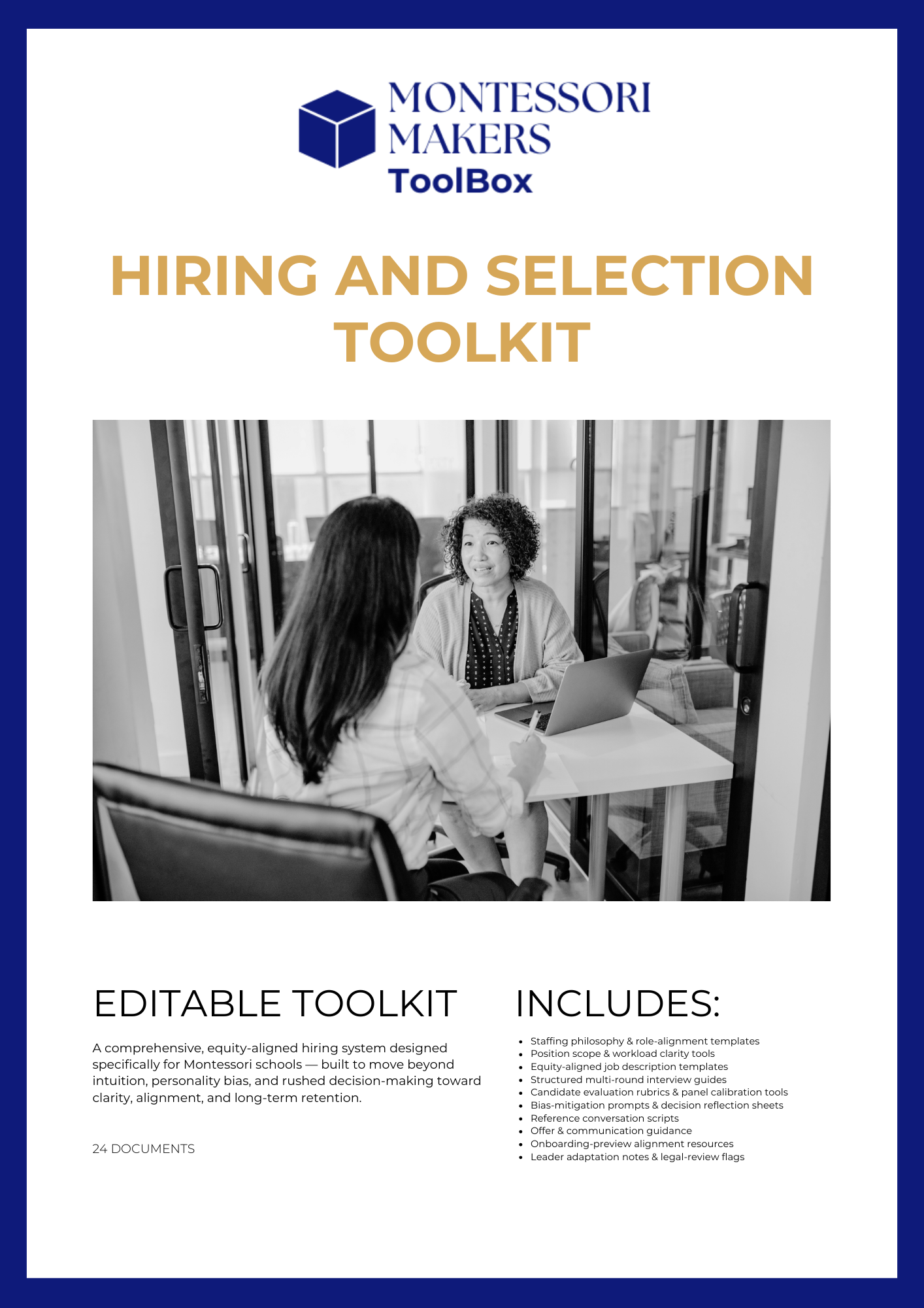 The Montessori Hiring & Selection Toolkit (Editable System)
