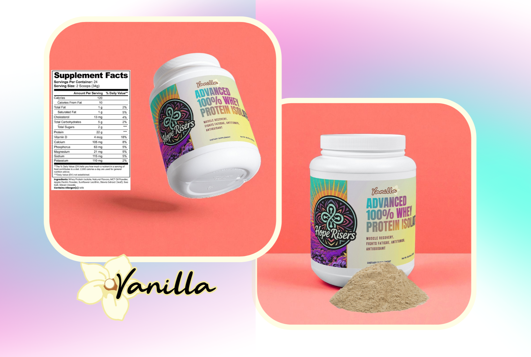 Advanced 100% Whey Protein Isolate- Vanilla