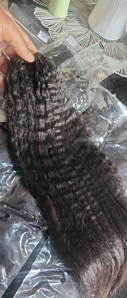 Feather Tip Kinky Straight Extensions