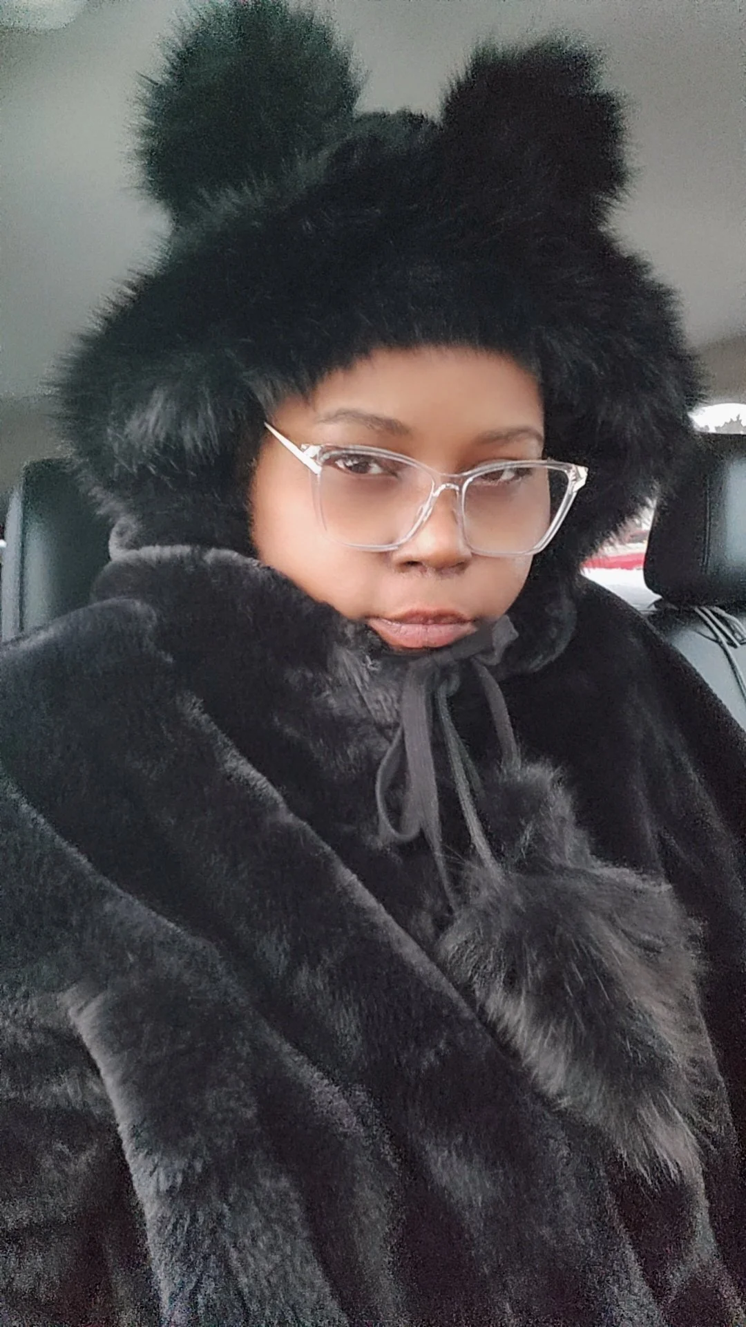 Cozy Bear Ear Plush Hat