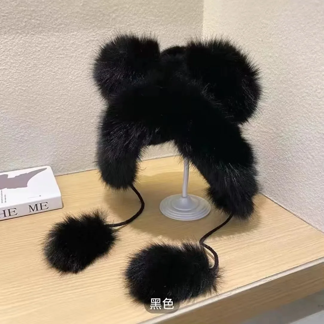 Cozy Bear Ear Plush Hat