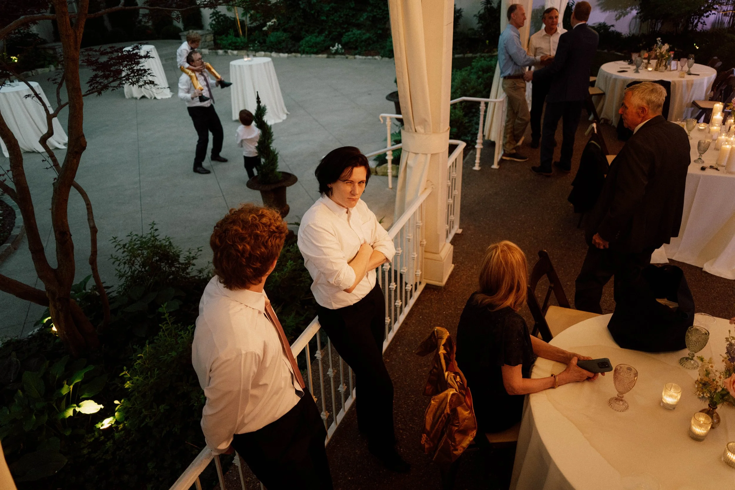 HRD83-woman-making-funny-face-at-reception.jpg