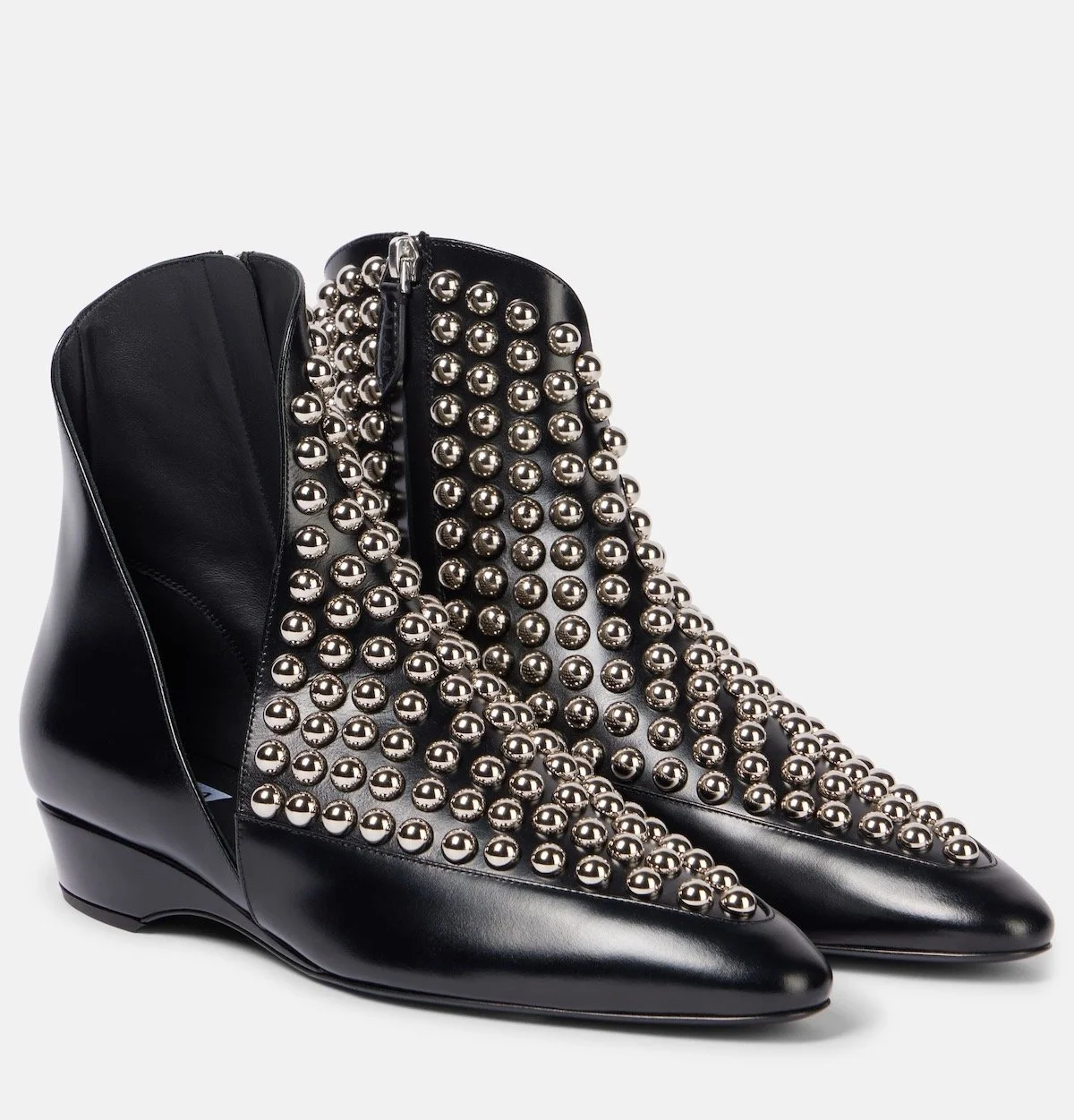Alaïa Studded Leather Ankle Boots, $2,700 at Mytheresa