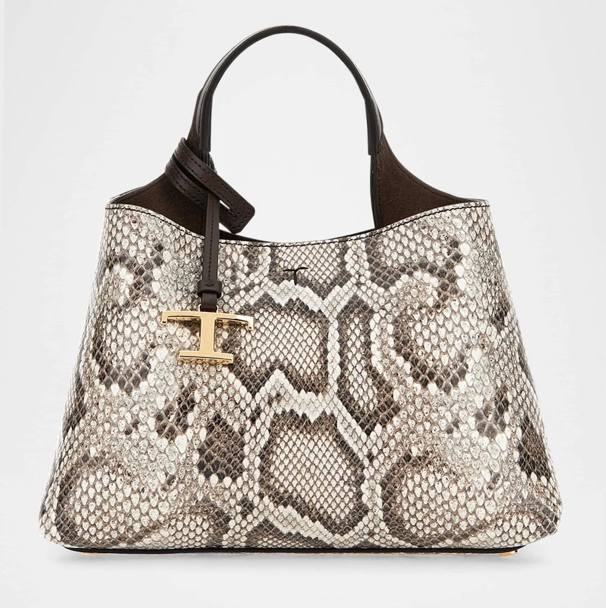 Tod’s APA Snake-Embossed Leather Top-Handle Bag, $1,845 at Neiman Marcus
