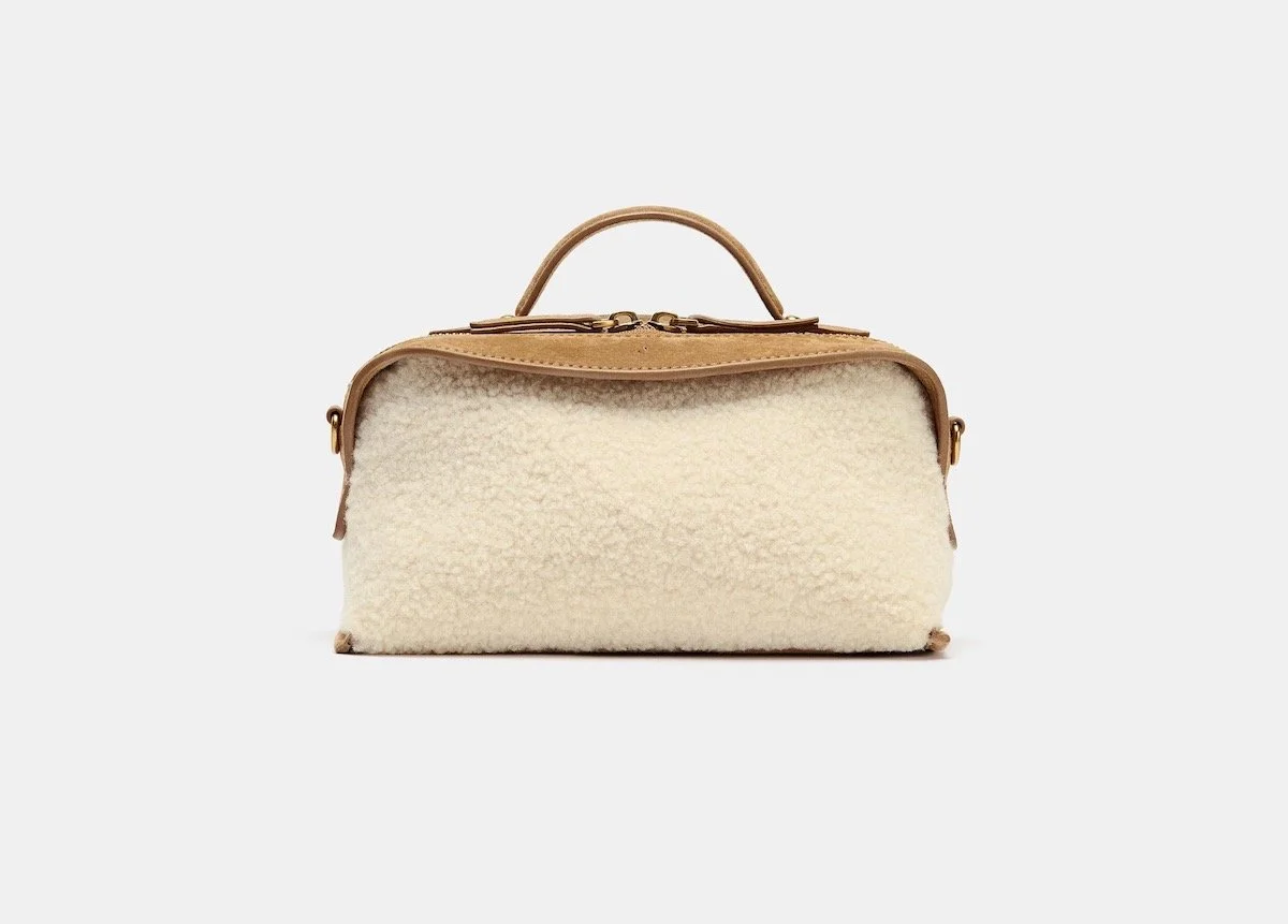 Zara Long Faux Shearling Bag, $75.90 at Zara