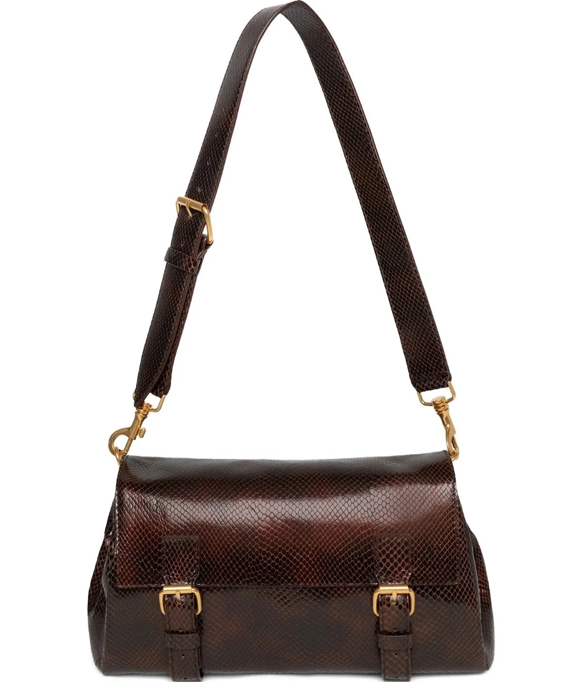 Dries Van Noten Snakeskin-Pattern Leather Satchel, $1,859 at Farfetch