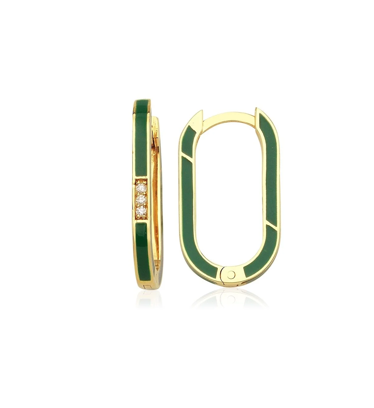 Charms Company BonBon Enameled Diamond Single Earring, $1,150 at Moda Operandi