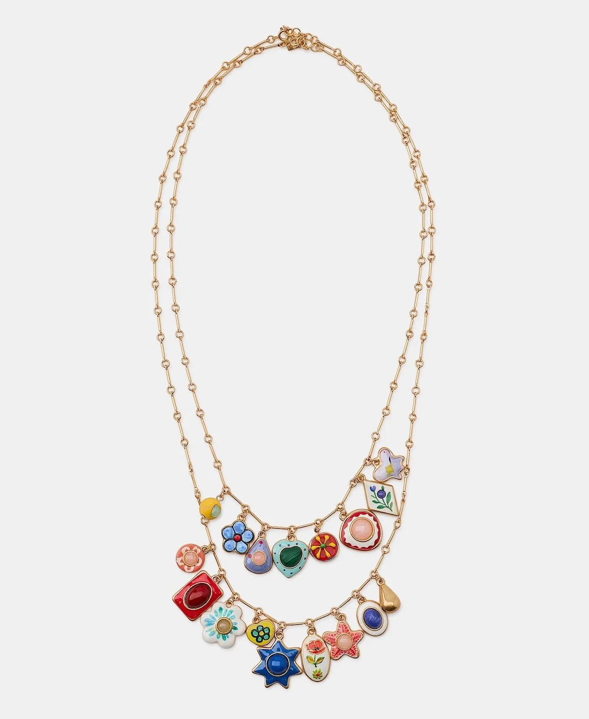 Zara 2-Pack Resin Charm Necklaces, $45.90 at Zara