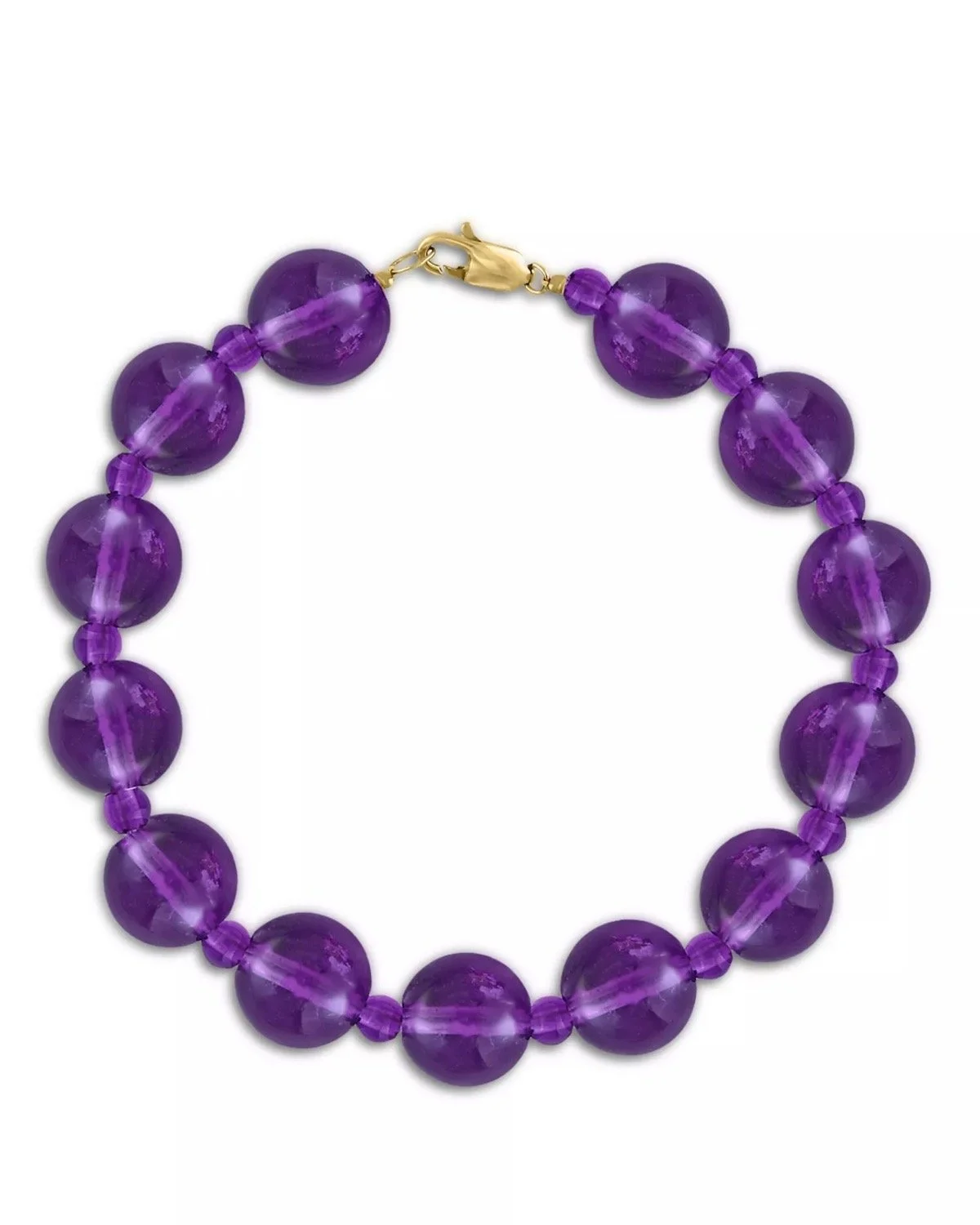 Bloomingdale's Fine Collection Amethyst Beaded Bracelet in 14K Yellow Gold, $475 at Bloomingdale's
